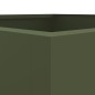 vidaXL Jardinera de acero laminado en frío verde oliva 42x38x75 cm vidaXL Jardinera de acero laminado en frío verde oliva 42x38x75 cm