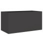 vidaXL Jardinera de acero laminado en frío negro 62x30x29 cm vidaXL Jardinera de acero laminado en frío negro 62x30x29 cm
