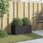 vidaXL Jardinera de acero laminado en frío negro 62x30x29 cm vidaXL Jardinera de acero laminado en frío negro 62x30x29 cm