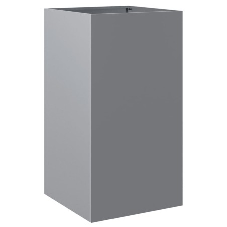 vidaXL Jardinera de acero galvanizado plateado 42x38x75 cm