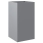 vidaXL Jardinera de acero galvanizado plateado 42x38x75 cm vidaXL Jardinera de acero galvanizado plateado 42x38x75 cm
