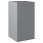 vidaXL Jardinera de acero galvanizado plateado 42x38x75 cm vidaXL Jardinera de acero galvanizado plateado 42x38x75 cm