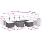 vidaXL Set de sofás de jardín 10 pzas cojines ratán sintético negro vidaXL Set de sofás de jardín 10 pzas cojines ratán sintético negro