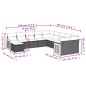 vidaXL Set de sofás de jardín 11 pzas y cojines ratán sintético negro vidaXL Set de sofás de jardín 11 pzas y cojines ratán sintético negro