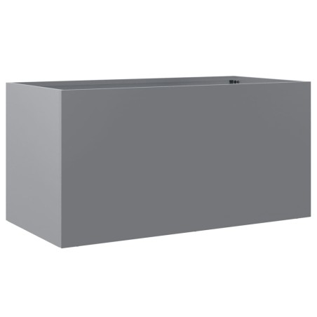 vidaXL Jardinera de acero galvanizado plateado 62x30x29 cm