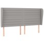 vidaXL Cama box spring con colchón tela gris claro 160x200 cm