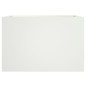 vidaXL Jardinera de acero laminado en frío blanco 62x40x39 cm