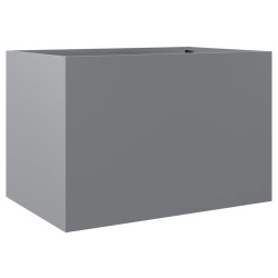 vidaXL Jardinera de acero galvanizado plateado 62x47x46 cm