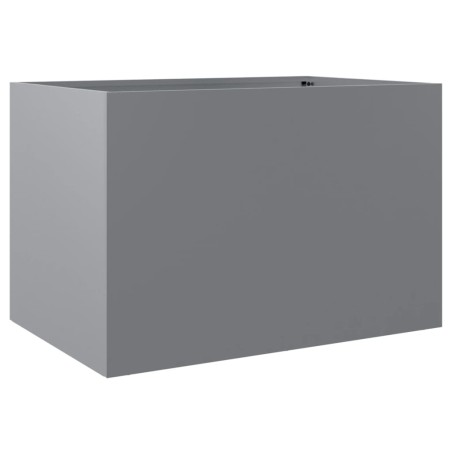 vidaXL Jardinera de acero galvanizado plateado 62x47x46 cm