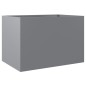 vidaXL Jardinera de acero galvanizado plateado 62x47x46 cm