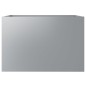 vidaXL Jardinera de acero galvanizado plateado 62x47x46 cm