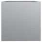 vidaXL Jardinera de acero galvanizado plateado 62x47x46 cm