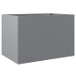 vidaXL Jardinera de acero galvanizado plateado 62x47x46 cm