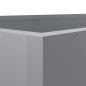 vidaXL Jardinera de acero galvanizado plateado 62x47x46 cm