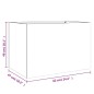 vidaXL Jardinera de acero galvanizado plateado 62x47x46 cm