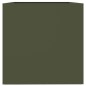 vidaXL Jardinera de acero laminado en frío verde oliva 62x47x46 cm