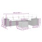 vidaXL Juego de sofás jardín con cojines 6 pzas ratán sintético beige vidaXL Juego de sofás jardín con cojines 6 pzas ratán sintético beige