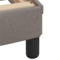 vidaXL Estructura de cama con cabecero de tela gris taupe 90x200 cm vidaXL Estructura de cama con cabecero de tela gris taupe 90x200 cm