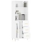 vidaXL Aparador alto madera contrachapada blanco 69,5x34x180 cm vidaXL Aparador alto madera contrachapada blanco 69,5x34x180 cm