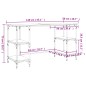 vidaXL Escritorio metal madera de ingeniería roble Sonoma 140x50x75 cm vidaXL Escritorio metal madera de ingeniería roble Sonoma 140x50x75 cm