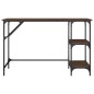 vidaXL Escritorio metal y madera ingeniería marrón roble 120x50x75 cm vidaXL Escritorio metal y madera ingeniería marrón roble 120x50x75 cm