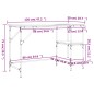 vidaXL Escritorio metal y madera ingeniería marrón roble 120x50x75 cm vidaXL Escritorio metal y madera ingeniería marrón roble 120x50x75 cm