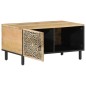 vidaXL Mesa de centro de madera maciza de mango 80x50x40 cm vidaXL Mesa de centro de madera maciza de mango 80x50x40 cm