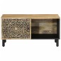 vidaXL Mesa de centro de madera maciza de mango 80x50x40 cm vidaXL Mesa de centro de madera maciza de mango 80x50x40 cm