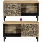 vidaXL Mesa de centro de madera maciza de mango 80x50x40 cm vidaXL Mesa de centro de madera maciza de mango 80x50x40 cm