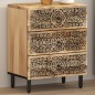 vidaXL Mesita de noche madera maciza de mango 50x33x60 cm vidaXL Mesita de noche madera maciza de mango 50x33x60 cm