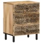 vidaXL Mesita de noche madera maciza de mango 50x33x60 cm vidaXL Mesita de noche madera maciza de mango 50x33x60 cm