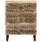 vidaXL Mesita de noche madera maciza de mango 50x33x60 cm vidaXL Mesita de noche madera maciza de mango 50x33x60 cm