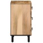 vidaXL Mesita de noche madera maciza de mango 50x33x60 cm vidaXL Mesita de noche madera maciza de mango 50x33x60 cm