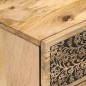vidaXL Mesita de noche madera maciza de mango 50x33x60 cm vidaXL Mesita de noche madera maciza de mango 50x33x60 cm