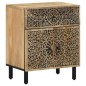 vidaXL Mesita de noche madera maciza de mango 50x33x60 cm vidaXL Mesita de noche madera maciza de mango 50x33x60 cm