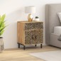 vidaXL Mesita de noche madera maciza de mango 50x33x60 cm vidaXL Mesita de noche madera maciza de mango 50x33x60 cm