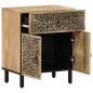 vidaXL Mesita de noche madera maciza de mango 50x33x60 cm vidaXL Mesita de noche madera maciza de mango 50x33x60 cm