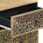 vidaXL Mesita de noche madera maciza de mango 50x33x60 cm vidaXL Mesita de noche madera maciza de mango 50x33x60 cm