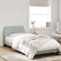 vidaXL Estructura de cama con cabecero terciopelo gris claro 80x200 cm vidaXL Estructura de cama con cabecero terciopelo gris claro 80x200 cm