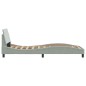 vidaXL Estructura de cama con cabecero terciopelo gris claro 80x200 cm vidaXL Estructura de cama con cabecero terciopelo gris claro 80x200 cm