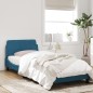 vidaXL Estructura de cama con cabecero terciopelo azul 90x200 cm vidaXL Estructura de cama con cabecero terciopelo azul 90x200 cm