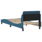 vidaXL Estructura de cama con cabecero terciopelo azul 90x200 cm vidaXL Estructura de cama con cabecero terciopelo azul 90x200 cm