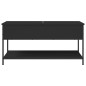 vidaXL Mesa de centro madera de ingeniería y metal negro 100x50x50 cm vidaXL Mesa de centro madera de ingeniería y metal negro 100x50x50 cm