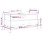 vidaXL Mesa de centro madera ingeniería metal marrón 100x50x50 cm vidaXL Mesa de centro madera ingeniería metal marrón 100x50x50 cm