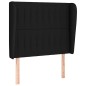 vidaXL Cama box spring con colchón tela negro 80x200 cm vidaXL Cama box spring con colchón tela negro 80x200 cm