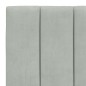 vidaXL Cabecero de cama acolchado terciopelo gris claro 90 cm