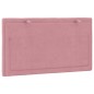 vidaXL Cabecero de cama acolchado terciopelo rosa 90 cm vidaXL Cabecero de cama acolchado terciopelo rosa 90 cm