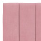 vidaXL Cabecero de cama acolchado terciopelo rosa 90 cm vidaXL Cabecero de cama acolchado terciopelo rosa 90 cm
