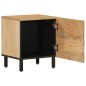 vidaXL Mesitas de noche 2 uds madera maciza de mango 40x33x46 cm vidaXL Mesitas de noche 2 uds madera maciza de mango 40x33x46 cm