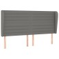 vidaXL Cama box spring con colchón tela gris oscuro 200x200 cm